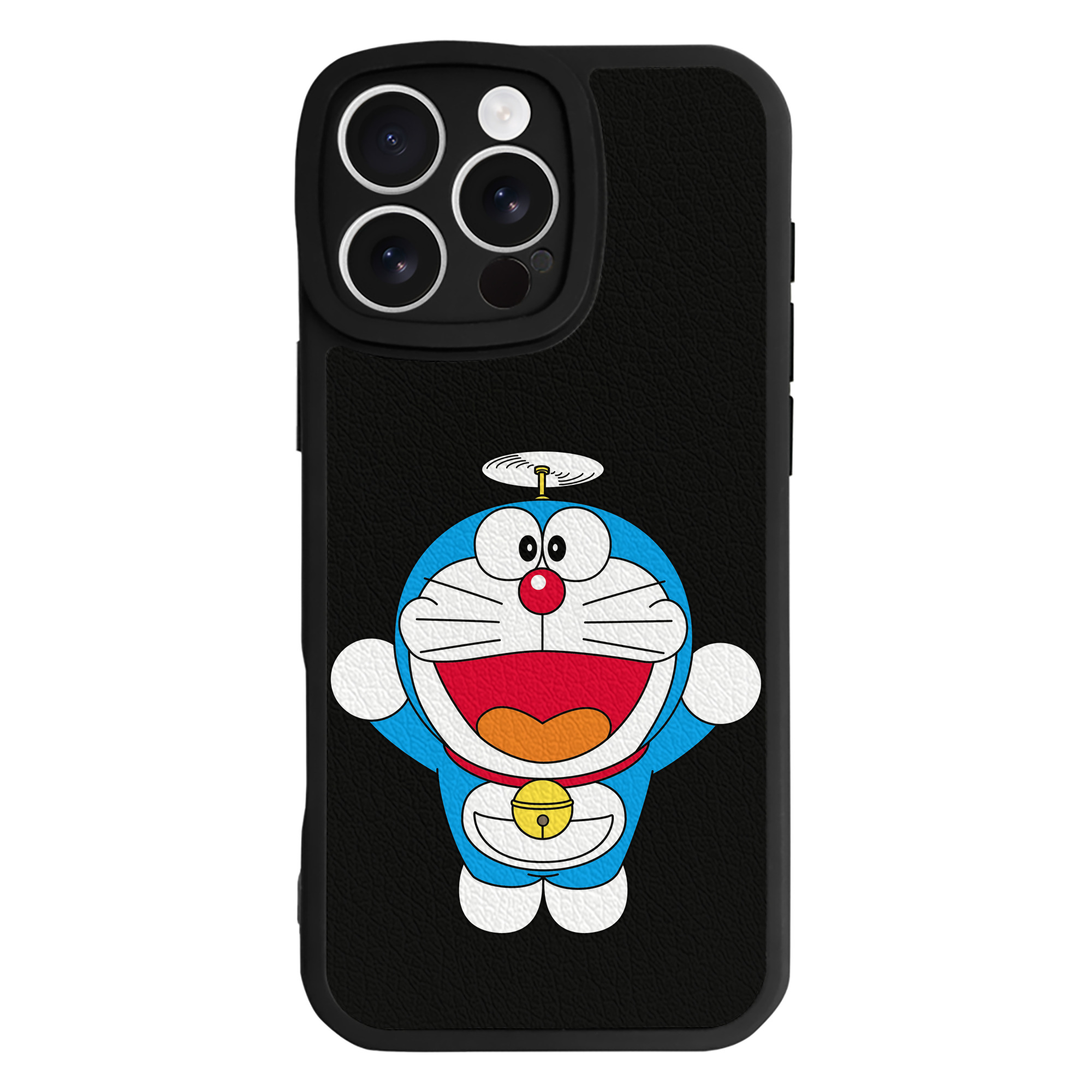 （画像用） ドラえもん Doraemon 【iPhone 16シリーズ対応】シリコンスマホケース（レザー調） 材質：シリコン